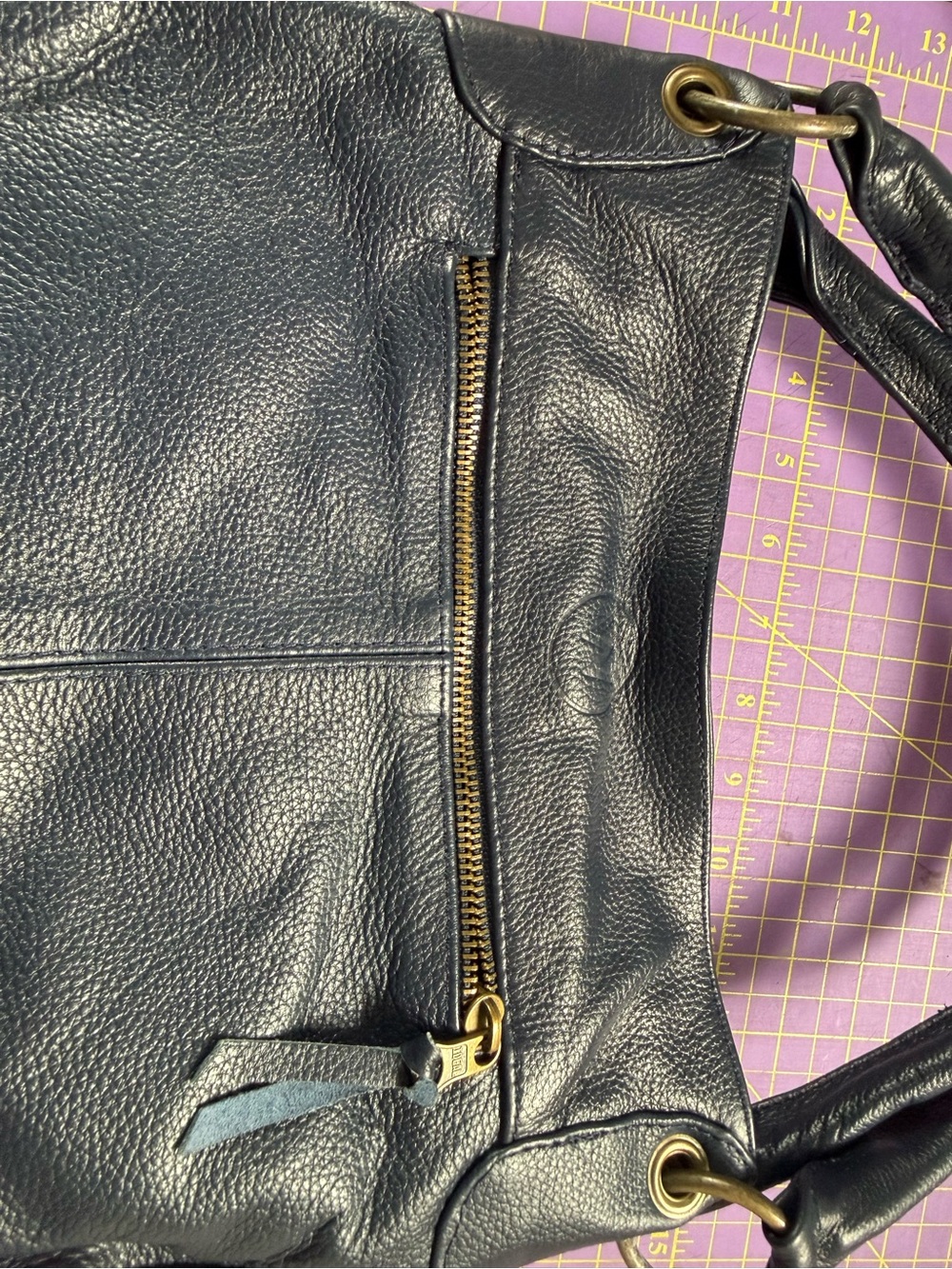 Leather handbag